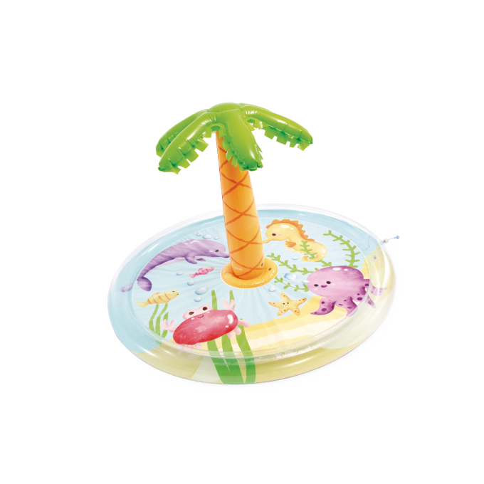 Детский надувной бассейн INTEX "ПАЛЬМА" 173х104см 166л от 2 лет 56433