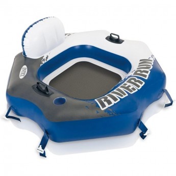 Круг-кресло с креплениями INTEX RIVERLAND 58854 со спинкой, 130*126см